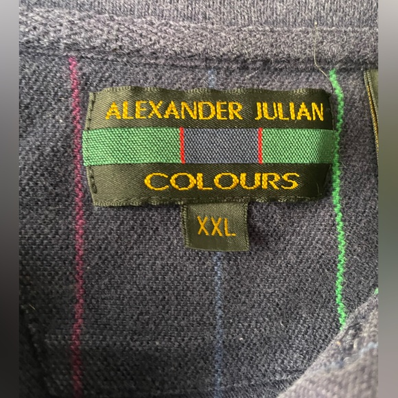 Alexander Julian Colours Vintage Men’s Large Polo - Picture 6 of 7